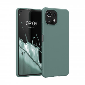 Husa pentru Xiaomi Mi 11 Lite 5G, Silicon, Verde, 54726.171, kwmobile - Img 1