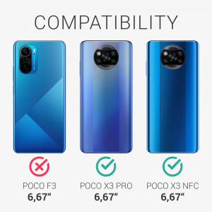 Husa pentru Xiaomi Poco X3 NFC / Poco X3 Pro, Silicon, Albastru, 53482.186, kwmobile - Img 5