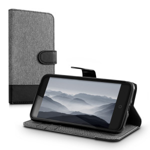 Husa pentru ZTE Blade V7, Textil, Gri, 38682.22 - Img 2