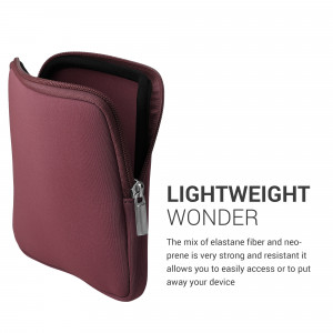 Husa Universala Kwmobile 7 - 8 inch pentru eBook, Visiniu, Textil, 57397.151 - Img 4