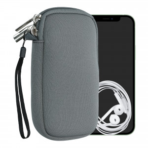 Husa Universala Kwmobile marime S - 4,5 inch, Neopren, Gri, 46188.1.155 - Img 1