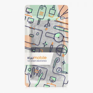 Husa Universala Kwmobile marime XL - 6,8 inch, Microfibra, Gri, 58046.01 - Img 7