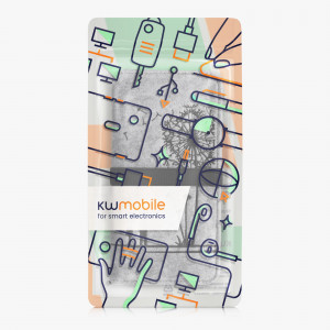 Husa Universala Kwmobile marime XL - 6,8 inch, Microfibra, Gri/Negru, 58048.02 - Img 6