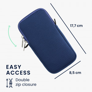 Husa Universala Kwmobile marime XXL - 7 inch, Neopren, Albastru, 58700.5.17 - Img 7