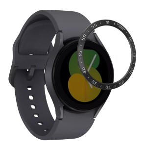 Rama cadran Kwmobile pentru Samsung Galaxy Watch 5, Negru/Argintiu, Aluminiu, KWM0000258Z001C - Img 2