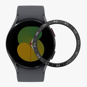 Rama cadran Kwmobile pentru Samsung Galaxy Watch 5, Negru/Argintiu, Aluminiu, KWM0000258Z001C - Img 4