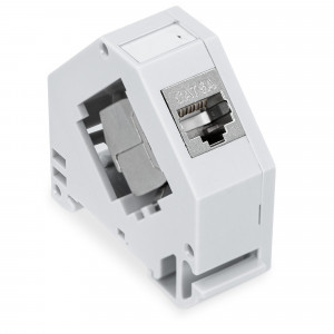Set 16 Mufe CAT6A de 10 Gbit pentru cabluri Ethernet RJ45, Kwmobile, Gri, Metal, 47696.16 - Img 4