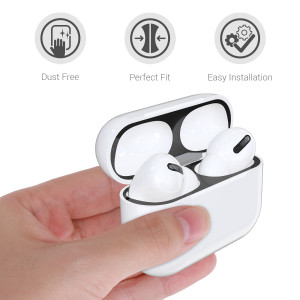 Set 2 Aparatori de praf pentru casti Apple AirPods Pro, Kwmobile, Negru, Plastic, 50975.01 - Img 5