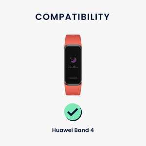 Set 2 curele kwmobile pentru Huawei Band 4, Silicon, Roz/Albastru, 59802.03 - Img 6