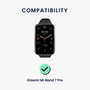 Set 2 Curele Kwmobile pentru Xiaomi Mi Band 7 Pro, Negru/Alb, Silicon, KWM0000176Z009C - Img 5