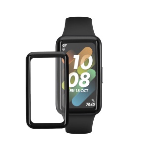 Set 2 Folii de protectie Kwmobile pentru Huawei Band 7, Transparent/Negru, Polimer, KWM000024VQ001C - Img 1