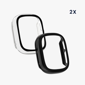 Set 2 Huse Kwmobile cu sticla securizata pentru Xplora X6 Play, Transparent/Negru, Plastic, KWM000024UI001C - Img 8
