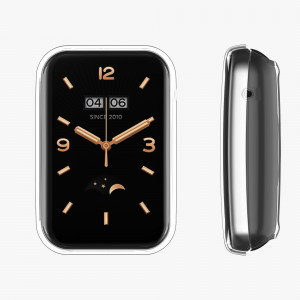 Set 2 huse kwmobile pentru Xiaomi Mi Band 7 Pro, Silicon, Negru/Transparent, 59605.01 - Img 7