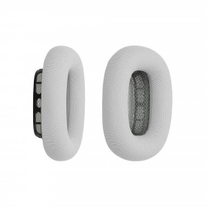 Set 2 Perne de urechi pentru casti Apple AirPods Max, Kwmobile, Gri, Piele ecologica, 55895.35 - Img 2