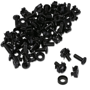 Set 20 Suruburi, piulite si saibe M6, Kwmobile, Negru, Metal, 50058.01.20 - Img 1