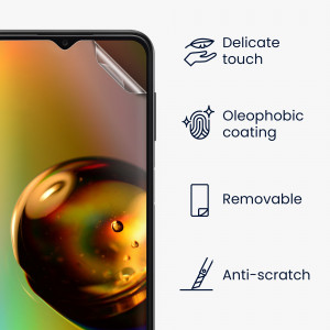 Set 3 folii de protectie Kwmobile pentru Samsung Galaxy A13, Fata, Polimer, 57868.1 - Img 3