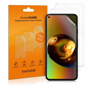 Set 3 Folii de protectie pentru Google Pixel 5, kwmobile, Fata, Transparenta, 54782.1 - Img 1