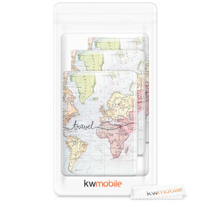 Set 3 Huse de protectie pentru pasaport, Kwmobile, Multicolor, PVC, 49058.02 - Img 6