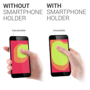 Set 3 Suporti tip inel pentru telefon, Kwmobile, Auriu, Plastic, 43997.05 - Img 6