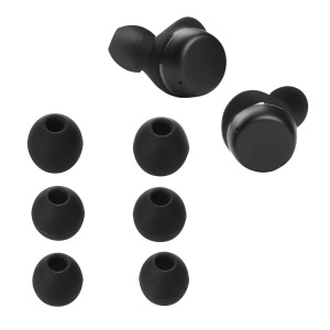 Set 6 Varfuri de schimb Kwmobile pentru JBL Tour Pro+, Negru, Silicon, KWM000024XV001C - Img 1