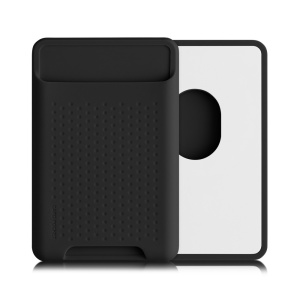 Suport magnetic pentru carduri compatibil cu Apple iPhone 14 Series/iPhone 13 Series/iPhone 12 Series, Kwmobile, Negru, Plastic, 58790.01 - Img 1