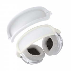 Banda pentru casti Apple Airpods Max, Kwmobile, Alb, Silicon, 56698.02 - Img 2