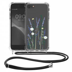 Bumper kwmobile pentru Apple iPhone SE 3/iPhone 8/iPhone 7, Silicon, Multicolor/Transparent, 48478.13 - Img 2