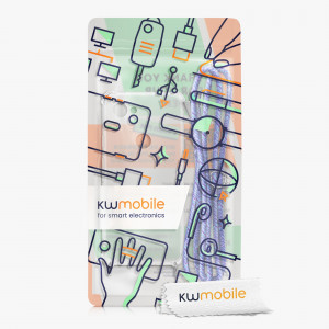 Bumper kwmobile pentru Google Pixel 3a, Silicon, Transparent/Mov, 48875.108 - Img 6