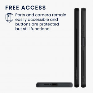 Bumper kwmobile pentru Xiaomi Mi 10T/Mi 10T Pro, Lemn, Maro/Negru, 56623.03 - Img 4