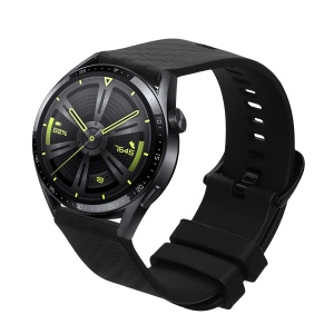 Curea Kwmobile pentru Huawei Watch GT 3 Pro (46mm)/GT3 46mm, Negru, Silicon, KWM0000257J001C - Img 1