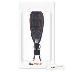 Husa Cheie Auto pentru Ford - 3 Butoane - Keyless Go, Piele ecologica, Negru, 42990.01 - Img 6
