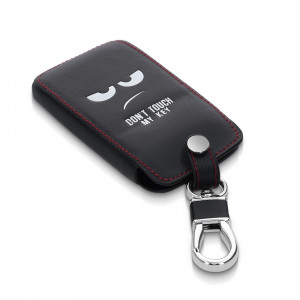 Husa Cheie Auto pentru Renault / Dacia - 4 Butoane - Keyless Go, Piele ecologica, Negru, 44637.01 - Img 2