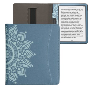 Husa cu buzunar Kwmobile pentru Onyx Boox Leaf 2, Albastru, Piele ecologica, KWM000023PT002C - Img 2