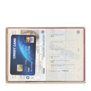 Husa de protectie pentru pasaport, Kwmobile, Multicolor, PVC, 49059.03 - Img 7