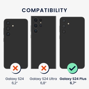 Husa Kwmobile cu jnur pentru Samsung Galaxy S24 Plus, Multicolor, Silicon, KWM000021RQ002C - Img 6
