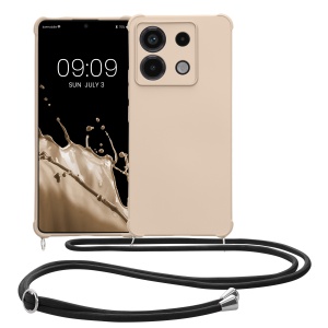 Husa Kwmobile cu jnur pentru Xiaomi Redmi Note 13 Pro 5G, Crem, Silicon, KWM000020NG002C - Img 2