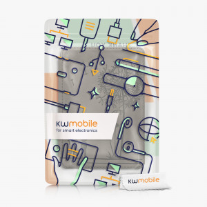 Husa kwmobile pentru Amazon Kindle (2022), Piele ecologica, Gri, 59990.02 - Img 5