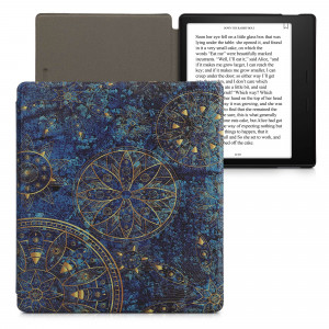 Husa kwmobile pentru Amazon Kindle Oasis 10, Piele ecologica, Multicolor, 49417.25 - Img 1