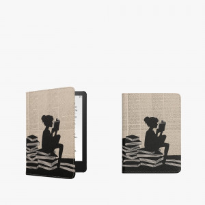Husa kwmobile pentru Amazon Kindle Paperwhite 11, Piele ecologica, Multicolor, 57810.24 - Img 8