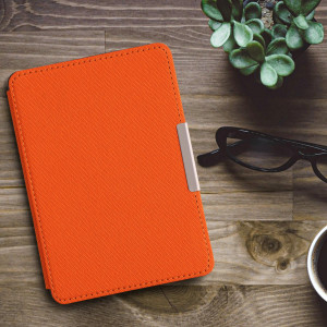 Husa kwmobile pentru Amazon Kindle Paperwhite 7, Nylon, Portocaliu, 49487.29 - Img 1
