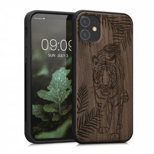 Husa Kwmobile pentru Apple iPhone 11, Lemn, Maro, 49799.14 - Img 1