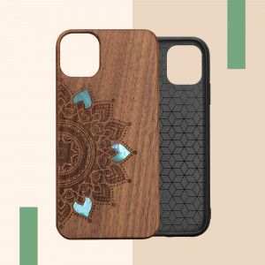 Husa kwmobile pentru Apple iPhone 11, Lemn, Multicolor, 49799.16 - Img 7
