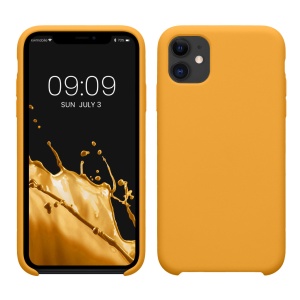 Husa Kwmobile pentru Apple iPhone 11, Portocaliu, Silicon, KWM000010EY114C - Img 1