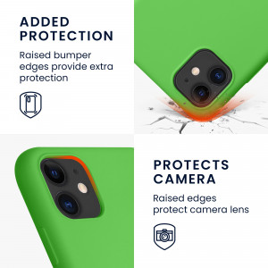Husa kwmobile pentru Apple iPhone 11, Silicon, Verde, 50791.44 - Img 4