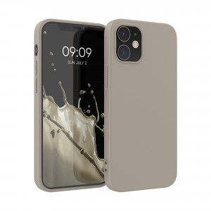 Husa Kwmobile pentru Apple iPhone 12/iPhone 12 Pro, Silicon, Gri, 53938.16 - Img 1