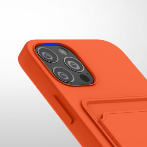 Husa kwmobile pentru Apple iPhone 12/iPhone 12 Pro, Silicon, Portocaliu, 55112.29 - Img 8