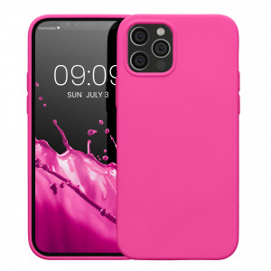 Husa kwmobile pentru Apple iPhone 12/iPhone 12 Pro, Silicon, Roz, 53844.135 - Img 2