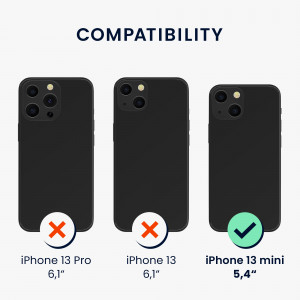 Husa Kwmobile pentru Apple iPhone 13 Mini, Silicon, Albastru, 55877.234 - Img 6