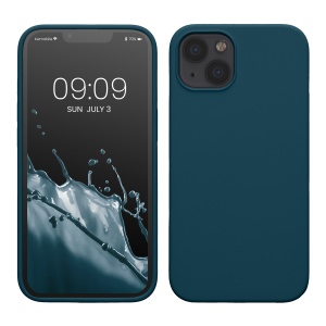 Husa Kwmobile pentru Apple iPhone 13, Verde inchis, Silicon, KWM000013OV093C - Img 1