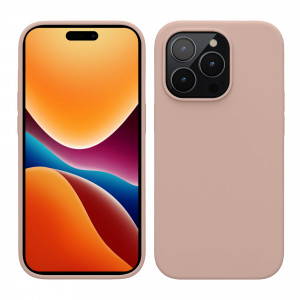 Husa Kwmobile pentru Apple iPhone 14 Pro, Silicon, Crem, 59073.10 - Img 1